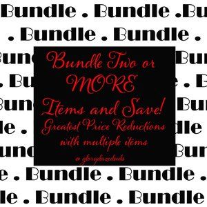 Bundles save money on Shipping and Discounts!